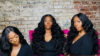 Sensationnel Human Hair Blend Butta Hd Lace Front Wig - Curly Body 26 ❤️