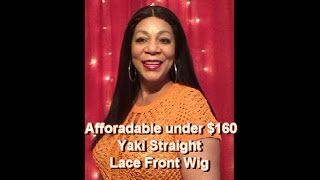 Affordable Yaki Straight Lace Front Wig Under $160 Aprillacewigs.Com