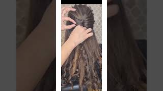 #Shorts/Best Simple Elegant Hairstyle With Easy Curls/Bridal Wedding/Reception/Engagement Hairstyles