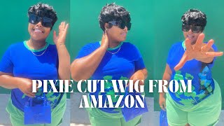 Watch Me Work: Styling A Pixie Cut Wig From Amazon | Victoria Ashantí