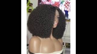 Wholesale Afro Kinky Curly Lace Front Human Hair Wigs #Lacefrontalwig #Lacefrontwigs #Afrocurlywig