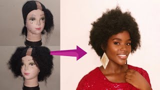 Easiest Way To Make An Afro Wig Using Kinky Hair. (Diy) Just Within Your Budget