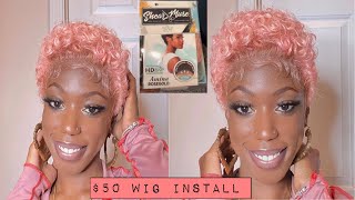 Pink Pixie Cut Wig Install  | Ft Sensationnel Shear Muse Style Amina