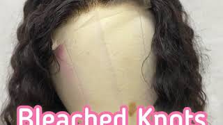Ghair Wholesale Factory Price Bleached Knots 5X5 Hd Wig Deep Wave 150% Density Hair Lace Wigs