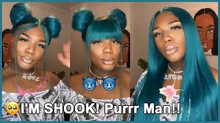 Blue Hair Tutorial! How To Dye 613 Blonde Lace Wig | Review By @Andre Cavasier #Ulahair