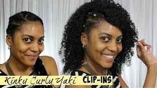Cornrows To Clipins | Quick Protective Style Kinky Curly Yaki