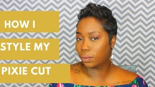 How I Style My Pixie Cut | Short Hairstyling For Black Women