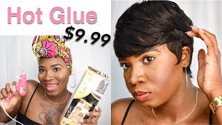 How To Hot Glue A Wig~Pixie Cut