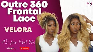 Outre 360 Frontal Lace 100% Human Hair Blend 13X6 Hd Lace Front Wig "Velora"|Ebonyline.Com