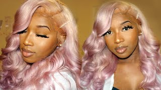 How I Dyed My Hair Lavender In 5 Minutes + Lace Front Wig Install Ft. Alipearl Hair!