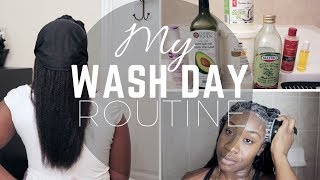 My Wash Day Routine | Relaxed Hair