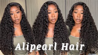 How To Install Deep Wave Hd Lace Wig | Start To Finish Tutorial | Alipearl Hair | Theraesymone