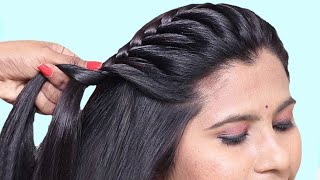 Beautiful Side Braided Hairstyle For Party/Wedding | Hairstyles For Girls | Hair Style Girl