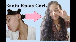 Heatless Overnight Curls Tutorial #2 | Bantu Knots