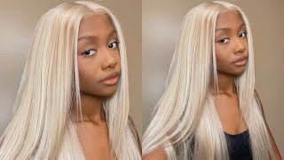 613 Blonde Lace Frontal Wig Install | Ft. Megalook Hair