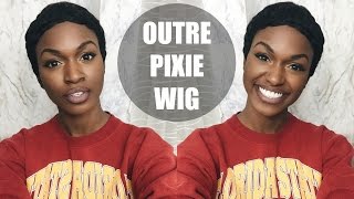 Short Pixie Cut For $15! Outre Wig Unboxing And Review