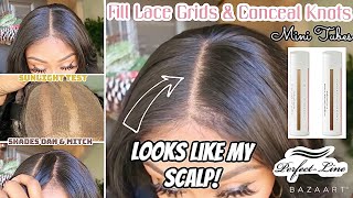 Make All Wigs Look Hd! Knot & Grid Filler + Sun Test! | No More Bleaching Knots! |Perfect Line Swiss