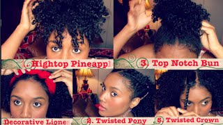 5 Quick & Easy Natural Curly Hairstyles Ft. Hergivenhair