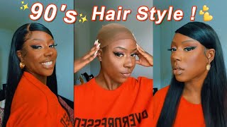 90'S Inspired Side Swoop Bang Tutorial Hd Lace Wig Review 100% Melted Skin@Ula Hair