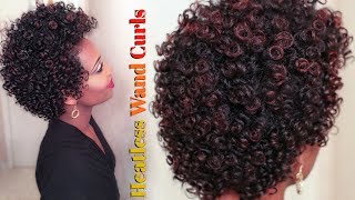 Heatless Wand Curls On Natural Hair | Misskenk