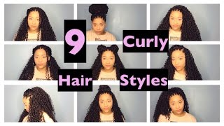 Easy Hairstyles For Long Curly Hair | Crochet Braid Edition