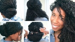 Quick Back To School And Office Hairstyles For Curly Hair! Natural Hair