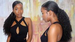 Natural Hair Ponytail With Extensions | All About Hair