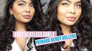 Easy Heatless Curls With Primark Bendy Rollers/Flexi Rods