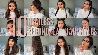 10 Heatless Second-Day Hairstyles For Back To School!