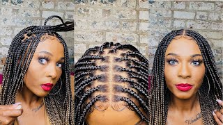 Come Look At This Glueless Full Lace Braided Wig!❤️  Neat And Sleek