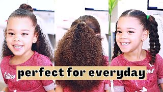 10 Easy Hairstyles For Mixed Hair | Toddler Hairstyle
