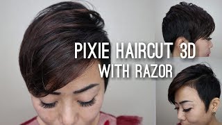 Pixie Haircut 3D & Hair Color Soft Brown Lavender Part 1