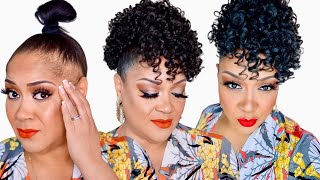 No Edges Quick Pineapple Ponytail Hairstyle ( Traction Alopecia )