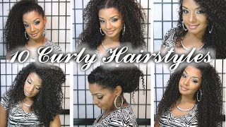 10 Fast Cute And Easy Curly Hairstyles