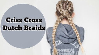 How To Dutch Braid | Sporty Gym Hair | Diy Heatless Hairstyles