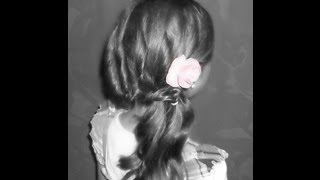 Mini Fishtail Braid With Curls "Hairstyles For Long Hair"
