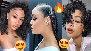  ✨ New Slayed Curly Natural Hairstyles Compilation ✨