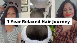 1 Year Relaxed Hair Journey (Plus Tips!)
