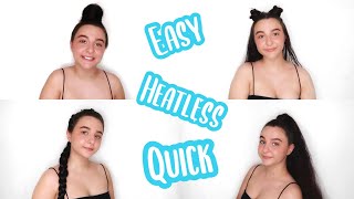 Four Quick, Easy Heatless Hairstyles For Summer!