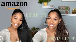 Amazon Ponytail Haul| Ponytails Under $15