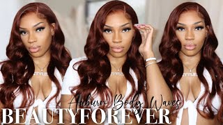 This Color Is Everything  Dark Auburn Body Wave Install | Beautyforever Hair