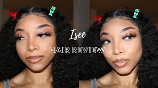Kinky Mongolian Curly Front Lace Wig | Isee Hair Review