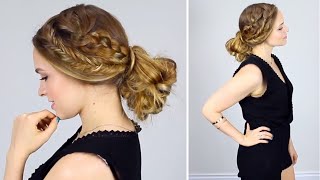 Quick Heatless Messy Bun And Braids For Back To School