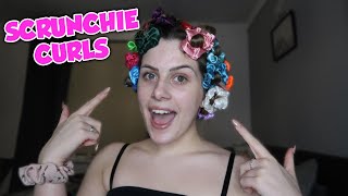 How To Curl Your Hair With Scrunchies ! (No Heat)