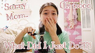 I Seriously Just Cut My Own Hair!!!! Part 1 | Indonesia