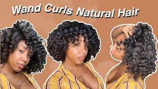 Wand Curls On Short Natural Hair | Tips & Tricks! | Curly Hairstyles