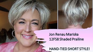 Jon Renau Mariska In 12Fs8 Shaded Praline  | Short Style With A Fully Hand-Tied Cap!  Wig Review