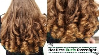 Overnight Heatless Curls | Heatless Curls | Braidsandstyles12