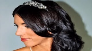 Bridal Hairstyles With Tiaras For Long, Curly Hair : Special Event Hairstyles