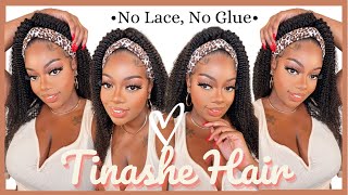 Easy!!! Kinky Curly Headband Wig | Tinashe Hair | Iamsimonec